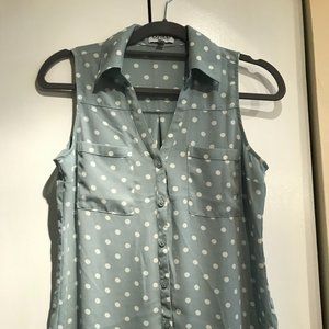 Express Portofino Sleeveless Button Down
